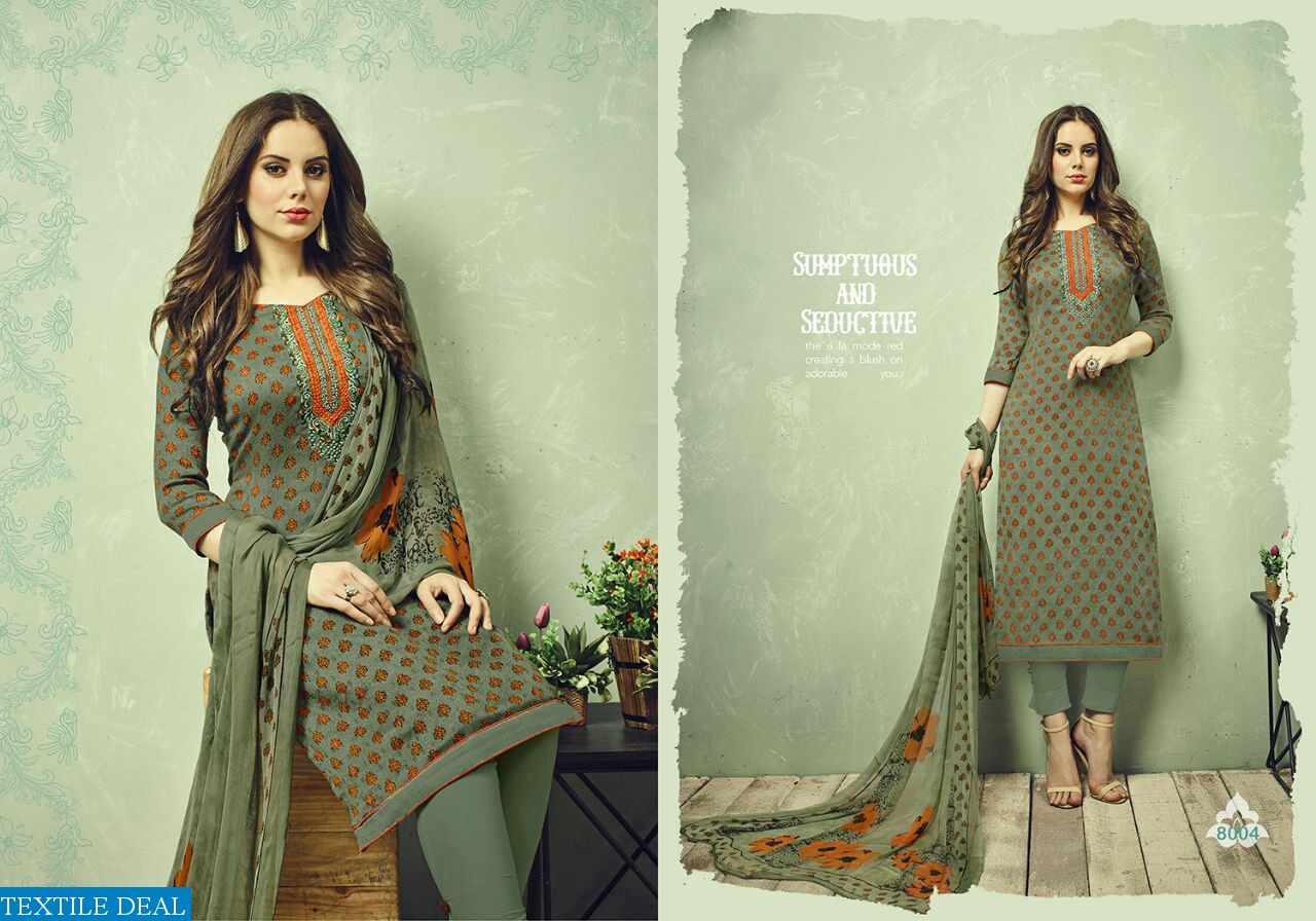 hansa Hidaya vol-8 Wholesale Winter  Casual Dress material